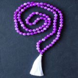 Violet Jade Necklace - Traditional Style